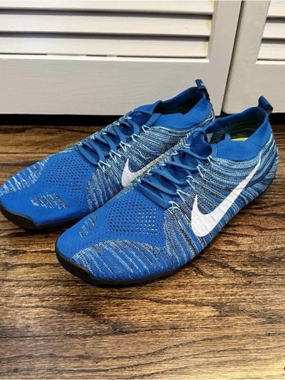 Nike Men’s Blue Flyknit Zoom Hyperfeel Run Shoes 11